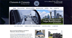 Desktop Screenshot of clementslaw.com
